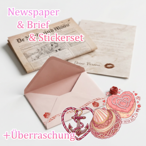 Valentingstagsbrief mit Sticker